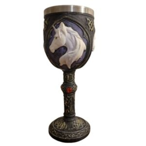 Unicorn Goblet Celtic Mythical Cup 7.5" Tall 5 Oz